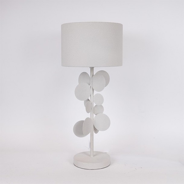 Φωτιστικό Επιτραπέζιο Μεταλλικό Λευκό 30x70εκ. ESTHETI 814-40015