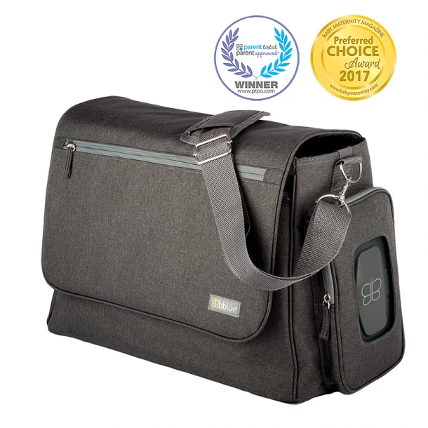 Τσάντα 48x29x27εκ. Με Αλλαξιέρα Ultra Charcoal Diaper Bag Bbluv B0133