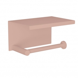 Χαρτοθήκη Με Καπάκι Ανοξείδωτη Matt Dusty Pink 16x11x9εκ. Pam & Co 108-304