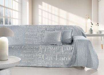 Ριχτάρι Τριθέσιος 180x300εκ. Polycotton-Acrylic Stamp Silver Guy Laroche
