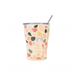 Θερμός-Ποτήρι Ανοξείδωτο Coffee Mug Hue Pebbles Save The Aegean 350ml-9x13εκ. Estia 01-31718