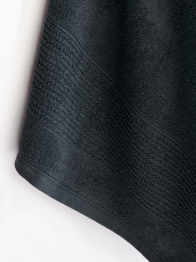 Πετσέτα Βαμβακερή Προσώπου 50x90εκ. Roke Black Palamaiki