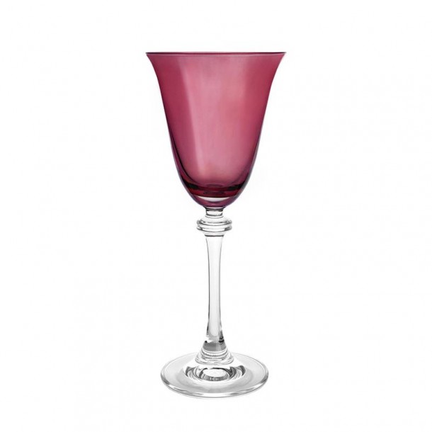 Ποτήρι Κρασιού Σετ 6τμχ Κρυστάλλινο Μπορντώ Asio Crystal Bohemia 250ml CTB81SD702506P