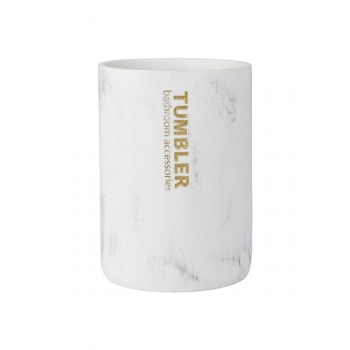 Ποτηροθήκη Ρητίνης Marble 8x8x10εκ. Estia 02-21801