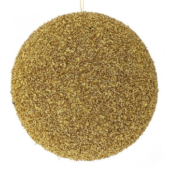 Χριστουγεννιάτικη Μπάλα Polyfoam Χρυσή Glitter 20εκ. iliadis 83541