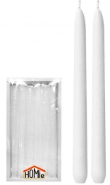 Σετ 12τμχ Κερί Λευκό 2x20εκ. Homie 37-10