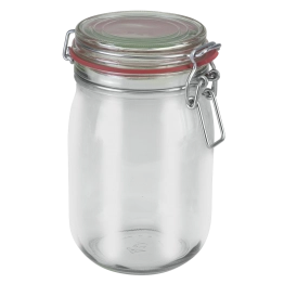 Γυάλινο Βάζο Με Κλιπ METALTEX 1140ml 16-235376