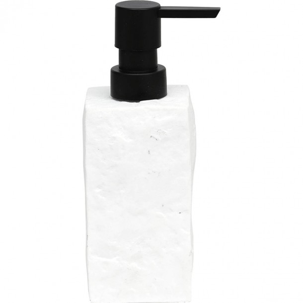 Σαπουνοθήκη Polyresin Λευκή 7,5x7,5x16,5εκ. MRShome DS-8898L07