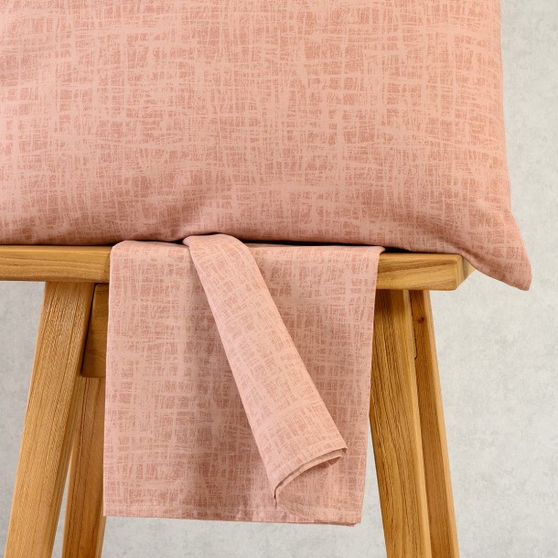 Σετ Σεντόνι Με 1 Μαξιλαροθήκη Βαμβακερό Ημίδιπλο Με Λάστιχο 120x200+32εκ. Milan Rose Ultra Line Mini Melinen 20005548