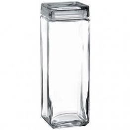 Βάζο Αποθήκευσης Γυάλινο Διάφανο ESPIEL 2500ml-10,8x10,8x31εκ. SP98666K1