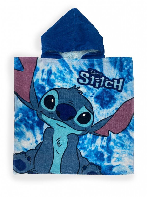 Πόντσο Παιδικό Microfiber 50x100εκ. Lilo & Stitch 35 Sky Blue Disney DimCol