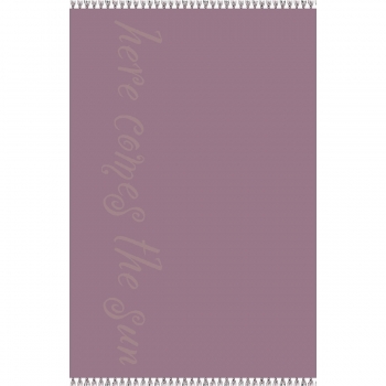 Πετσέτα Θαλάσσης Βαμβακερή Velour Plum 86x160εκ. Beatles Melinen 20004882