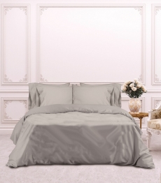 Ζεύγος Μαξιλαροθήκες Βαμβακοσατέν Oxford 50x70εκ. Rihanna Silver Grey Makis Tselios