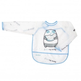 Σαλιάρα Αδιάβροχη Mε Μανίκια Πάντα akuku A0517