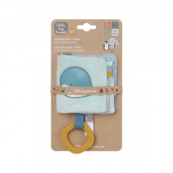 Βιβλιαράκι Μαλακό Διαδραστικό για Βρέφη Ocean Little Big Friends BTL305086