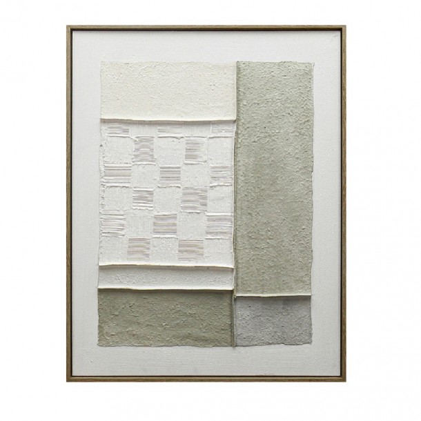 Πίνακας Χειροποίητος Καμβάς Mdf-Ps Plastic Multi ESPIEL 60x2,9x80εκ. FAL332