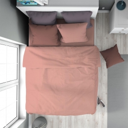 Παπλωματοθήκη Βαμβακερή Μονή 160x240εκ. Solid 503 Dusty Rose DimCol