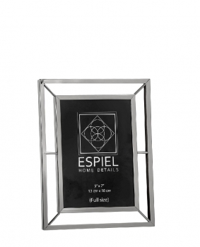 Κορνίζα Μεταλλική Ασημί ESPIEL 20,5x1,3x15,4εκ. FAM404