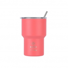 Θερμός-Ποτήρι Ανοξείδωτο Mug Lite Save The Aegean Fusion Coral Estia 400ml-9,2x6,5x13,3εκ. 01-18474