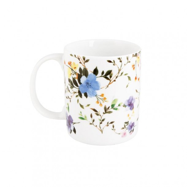 Κούπα Πορσελάνης Λευκή Με Λουλούδια 340ml Spring Oriana Ferelli PR24711011