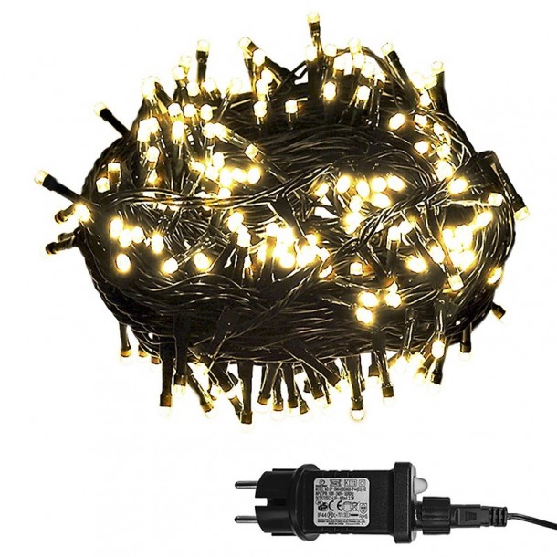 Λαμπάκια 240Led Θερμό Λευκό Φως Με Πρόγραμμα Xmas fest 93-2373