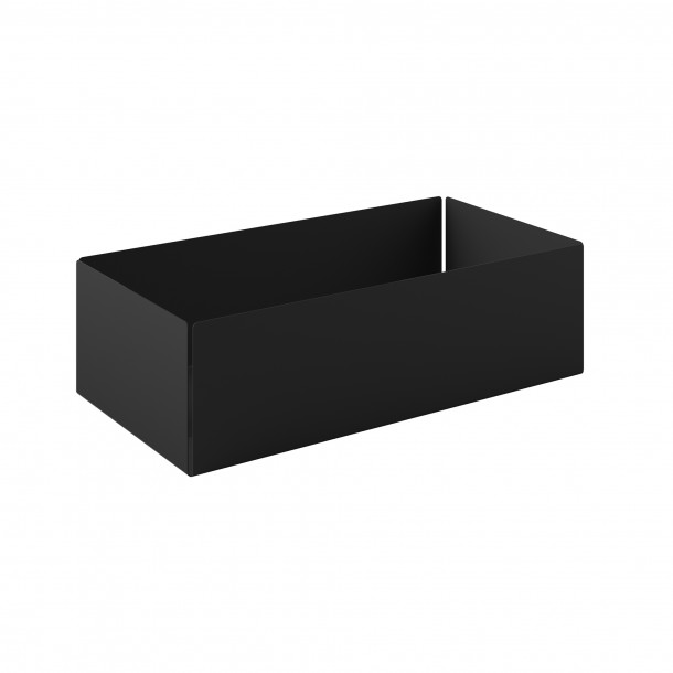 Θήκη Οργάνωσης Ανοξείδωτη Matt Black 25x13x7,5εκ. Pam & Co 119-403