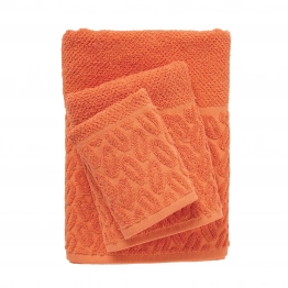 Σετ Πετσέτες 3τμχ Polycotton Best 0787 Κοραλί Das Home