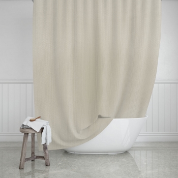 Κουρτίνα Μπάνιου Αδιάβροχη Polyester Etherea Sand 180x200εκ. Estia 02-28121
