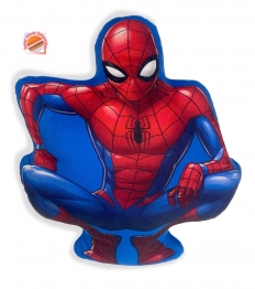 Διακοσμητικό Μαξιλάρι 3D Velboa 35εκ. Marvel Spider-Man 35 Blue DimCol
