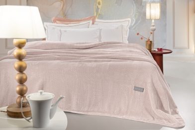 Κουβέρτα Ultrasoft Ζακάρ Υπέρδιπλη 220x240εκ. Cheval Pudra Guy Laroche