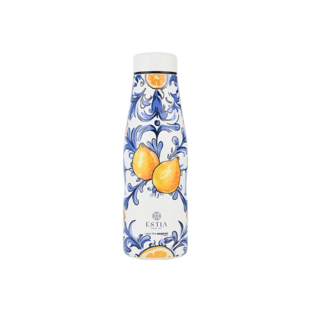 Θερμός-Μπουκάλι Ανοξείδωτο Flask Amalfi Coast Save The Aegean Estia 500ml-7x7x22,3εκ. 01-31602
