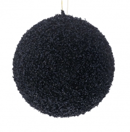Μπάλα Polyfoam Μαύρη Glitter 15εκ. iliadis 83539