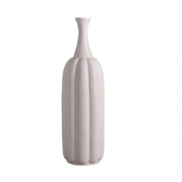Επιδαπέδιο Βάζο Fiberclay Λευκό ESPIEL 32,5x90εκ. LOF114