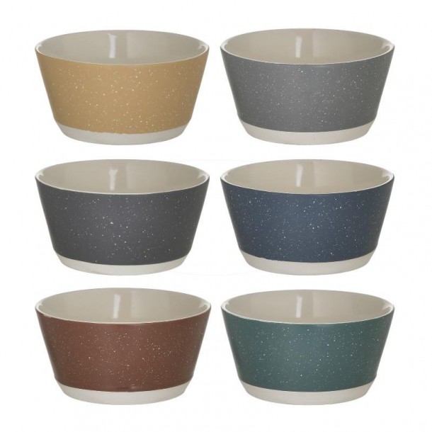 Μπωλάκι Σετ 6τμχ Stoneware CLICK 530ml 6-60-560-0144