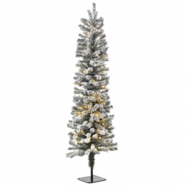 Χριστουγεννιάτικο Δέντρο Με Λαμπάκια Και Χιονισμένο Pre-Lit Snow Pencil Πλαστικό iliadis 150εκ. 74491