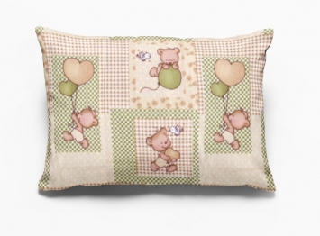 Μαξιλαροθήκη Παιδική Φανελένια 50x70εκ. Baloon 76 Beige DimCol
