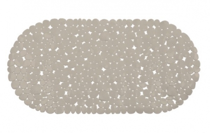 Ταπέτο Μπανιέρας Αντιολισθητικό Pvc 69x35εκ. Bliss Beige 2435743