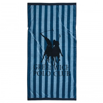 Πετσέτα Θαλάσσης Βαμβακερή 90x180εκ. Essential 3855 Μπλε Greenwich Polo Club