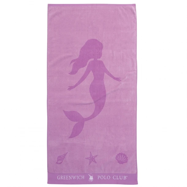 Πετσέτα Θαλάσσης Βαμβακερή 70x140εκ. Beach Towel 3765 Μωβ-Φούξια Greenwich Polo Club Junior