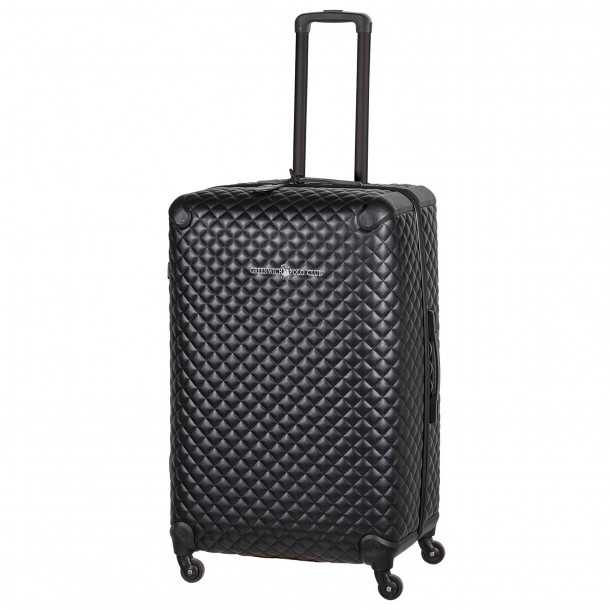 Βαλίτσα Large 65x43x27εκ. Premium 7503 Leather Like Black Greenwich Polo Club