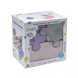 Σετ 2τμχ Φαγητοδοχείο Πλαστικό Με 3 Δοχεία Puzzle Girl’s Melli MEL15250