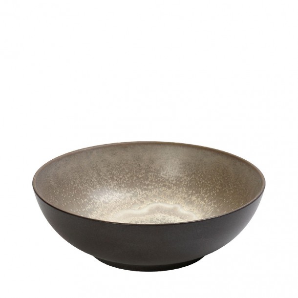 Μπωλ Σερβιρίσματος Stoneware Μπεζ-Καφέ Sensation ESPIEL 22x22x8,8εκ. GMT422K2