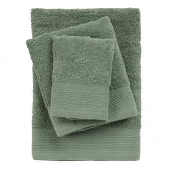 Σετ Πετσέτες 3τμχ Βαμβακερές Best 0836 Green Das Home