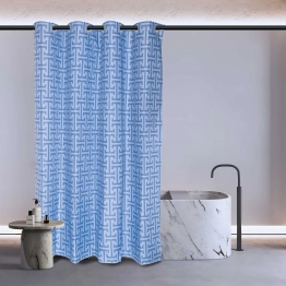 Κουρτίνα Μπάνιου Αδιάβροχη Polyester 240x180εκ. Essential 3119 Dusty Blue Greenwich Polo Club