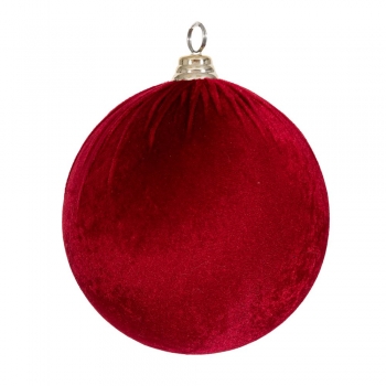 Χριστουγεννιάτικη Μπάλα Βελούδινη Μπορντώ 20εκ. iliadis 90608