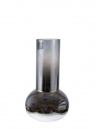 Βάζο Χειροποίητο Γυάλινο Γκρι-Ασημί 17,5x30εκ. Zen Collection 25.25.51459