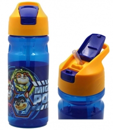 Παγούρι Πλαστικό Με Καλαμάκι Flip Paw Patrol 550ml-7x21εκ. Gim 50-3503