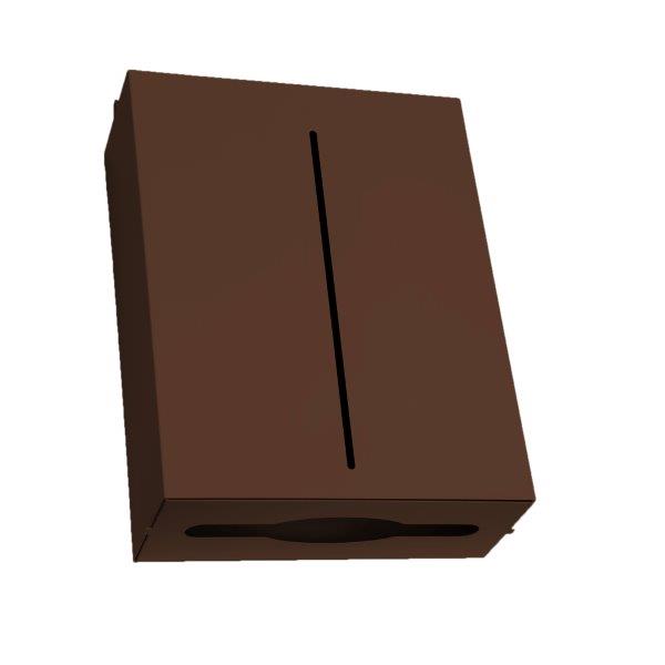 Επιτοίχια Χαρτοθήκη Matt Wenge 28,5x10x37εκ. Pam & Co 122-943 (Χρώμα: Βένγκε, Υλικό: Χάλυβας ) – Pam & Co – 122-943