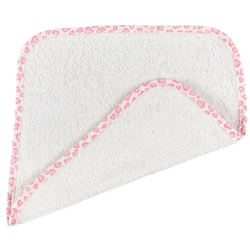 Λαβέτα Βαμβακερή 30×30εκ. Λευκή Cuore Pink (Ύφασμα: Βαμβάκι 100%, Χρώμα: Λευκό) – Ο Κόσμος του Μωρού – 5205626151913