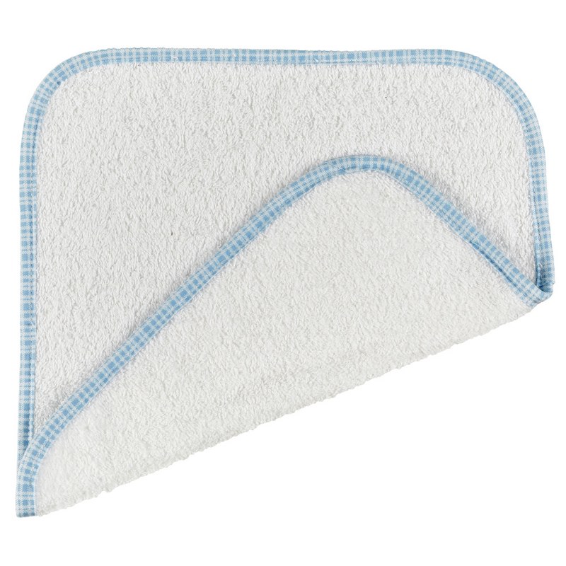 Λαβέτα Βαμβακερή 30×30εκ. Λευκή Tartan Ciel (Ύφασμα: Βαμβάκι 100%, Χρώμα: Λευκό) – Ο Κόσμος του Μωρού – 5205626151920